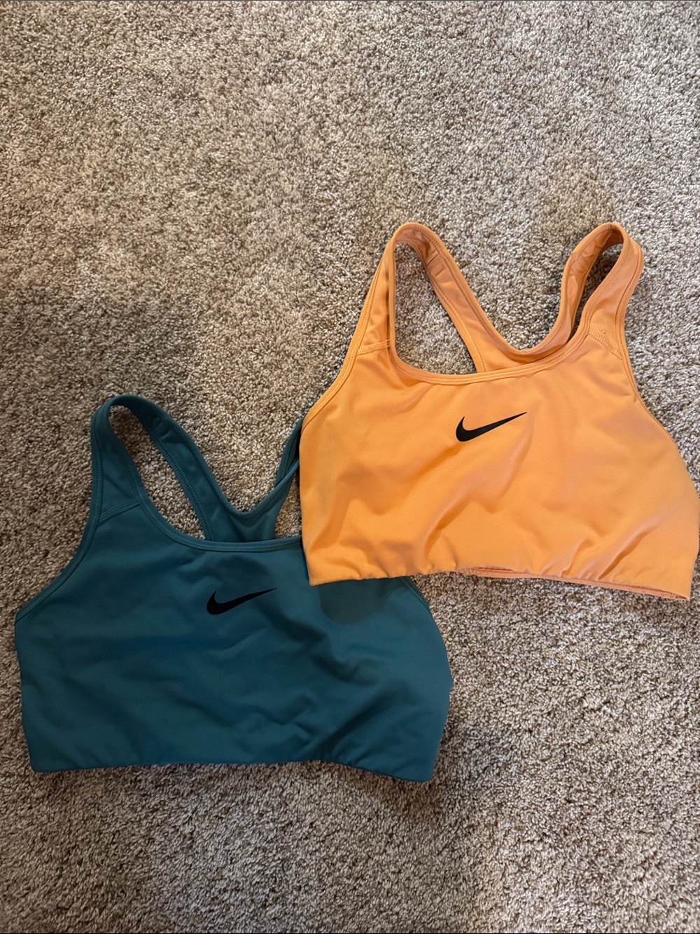 Nike Women’s Sports Bras — Teal & Orange